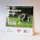 Настільний календар "Ригающі коти 2026"