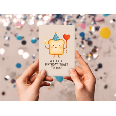 Листівка "A little Birthday toast to you"